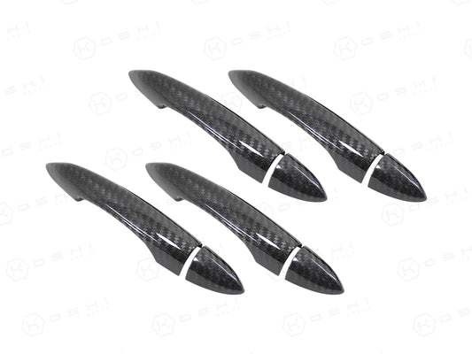 Alfa Romeo Giulia / Stelvio Outside Door Handles Cover Trim No Key - Carbon Fibre