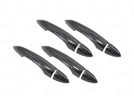 Alfa Romeo Giulia / Stelvio Outside Door Handles Cover Trim No Key - Carbon Fibre