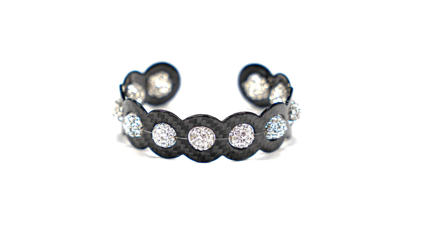 Combo Carbon Fiber – White Shine Bracelet - Carbon Fibre