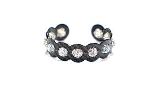 Combo Carbon Fiber – White Shine Bracelet - Carbon Fibre