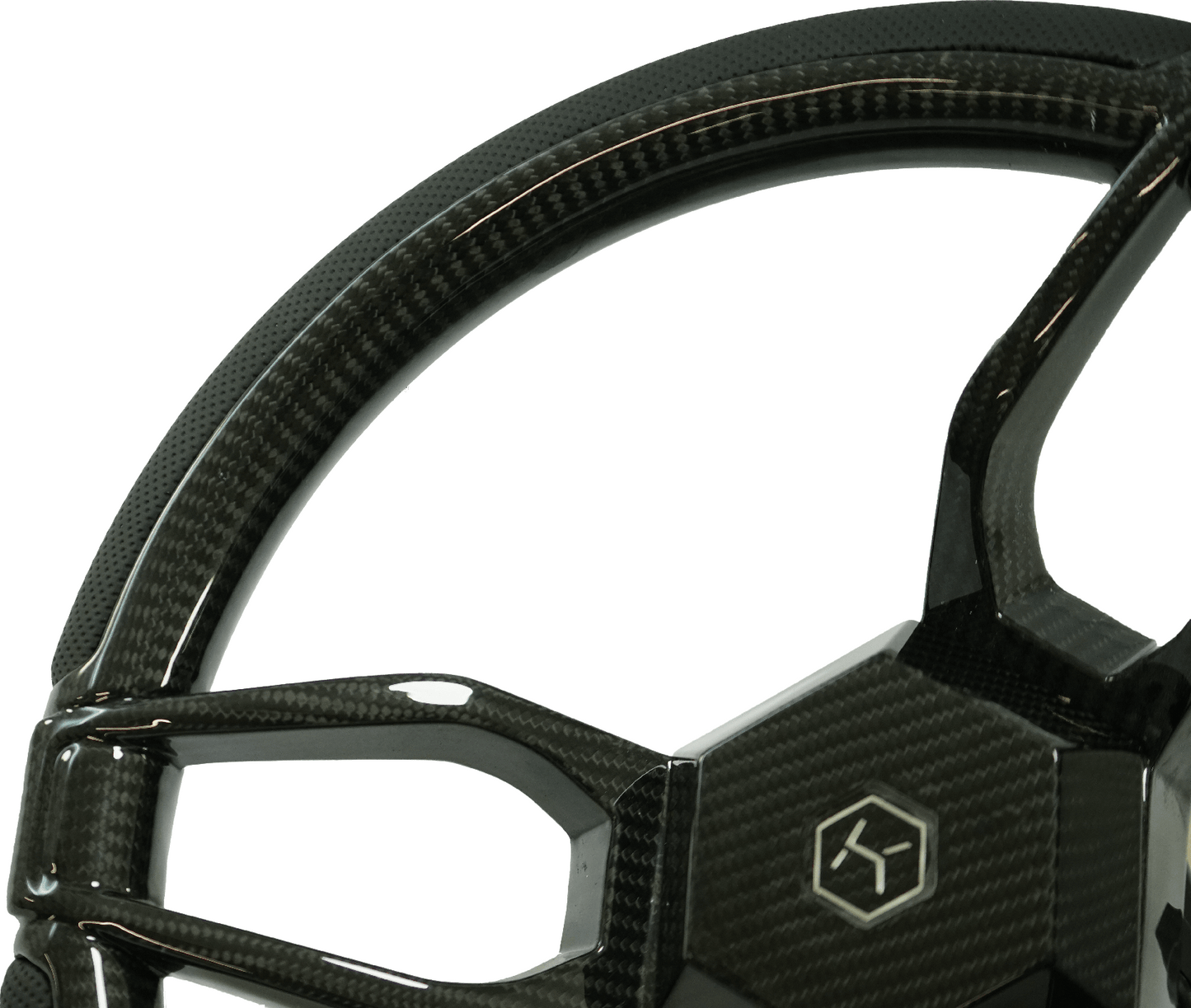 Carbon Fiber 3-Spoke Steering Wheel ROUND – KOSHI Design - Carbon Fibre